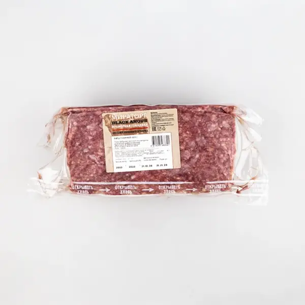 Говядина, фарш 80/20 Black Angus «Мираторг», 2 кг