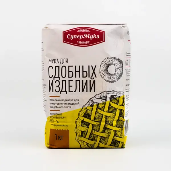 Мука из мягких сортов пшеницы, высший сорт (для сдобных изделий), 1 кг
