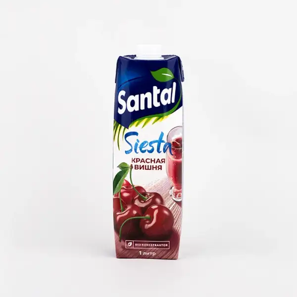 Напиток сокосодержащий из вишни Santal, 1 л
