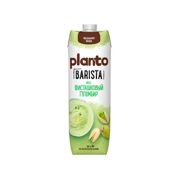 Напиток соевый с фисташкой и кешью, со вкусом фисташкового пломбира Barista Planto, 1 л