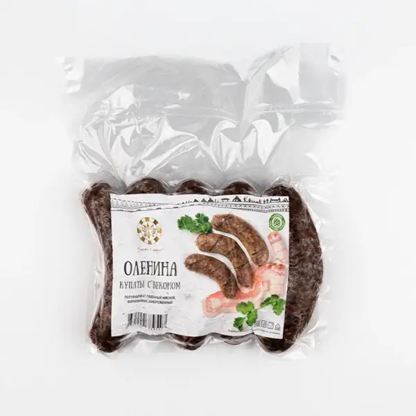 Купаты из оленины с беконом «Северный дар», 600 г