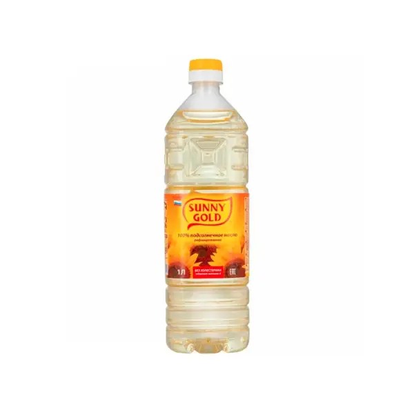 Масло подсолнечное рафинированное Sunny Gold, 1 л