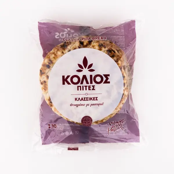 Пита греческая традиционная Kolios, 10 шт в упаковке