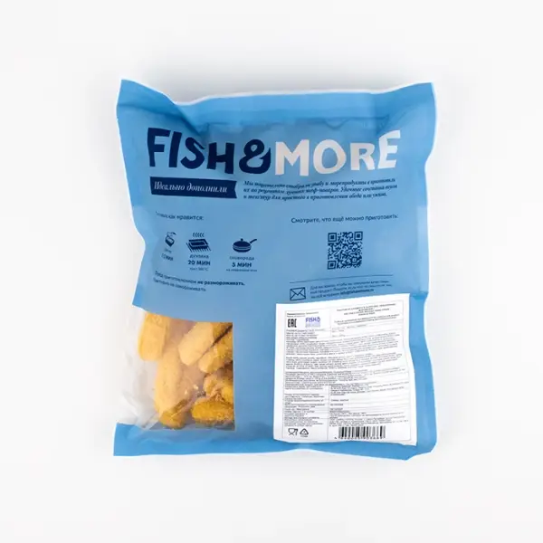 Кальмар, палочки в панировке Fish and More, 500 г