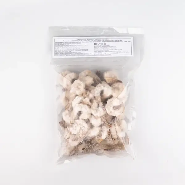 Креветки тигровые свежемороженные очищенные с хвостом 26/30 Satish, 1 кг