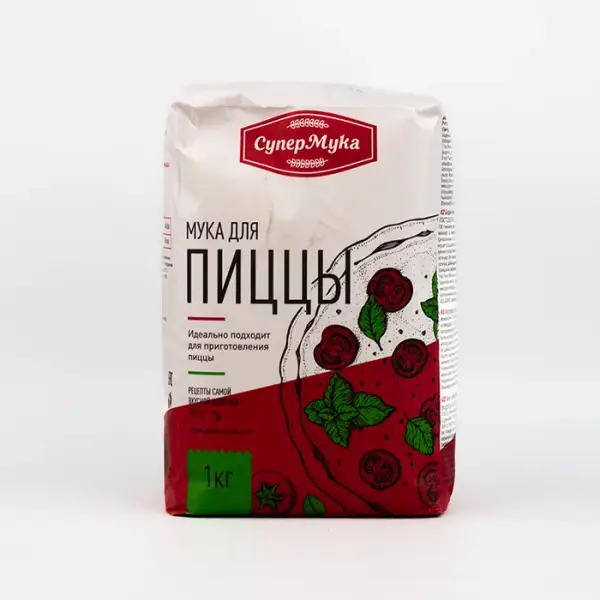 Мука из мягких сортов пшеницы для пиццы, 1 кг