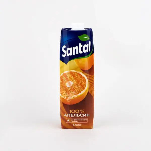 Сок апельсиновый для детского питания Santal, 1 л