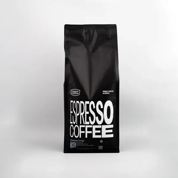 Кофе в зернах обжаренный, моносорт эспрессо Бразилия Серрадо Тasty Coffee, 1 кг