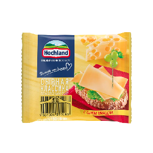 Сыр плавленый Маасдам, жирность 45% "Хохланд" 150 гр