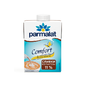 Сливки безлактозные, жирность 11% Parmalat Comfort 500 мл