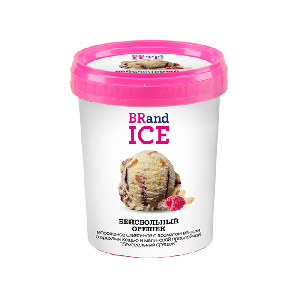 Мороженое сливочное ванильное Бейсбольный орешек BRandICE 600 гр
