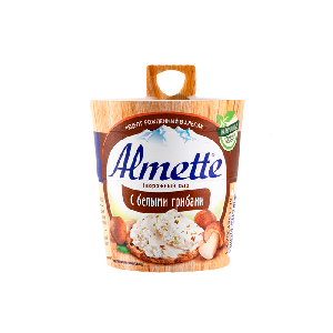 Сыр творожный Альметте с Белыми грибами, жирность 60% "Хохланд" 150 гр