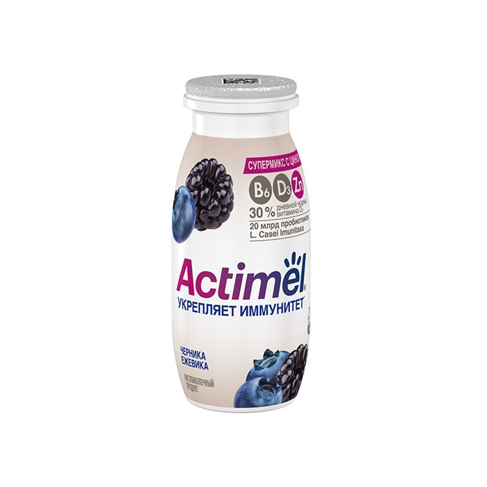 Кисломолочный напиток Actimel черника-ежевика жир.1.5% 
