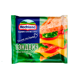 Сыр плавленый Сэндвич, жирность 45% "Хохланд" 150 гр